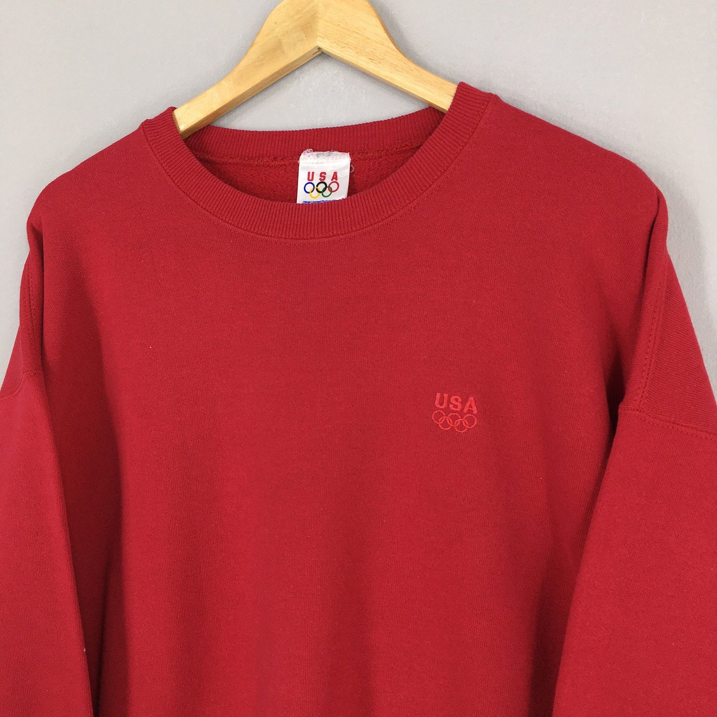 JcPenney Olympics Usa Red Plain Sweatshirt XL