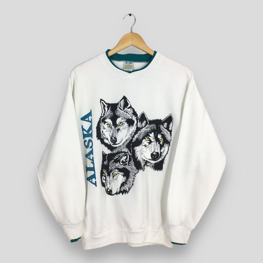 Interior Alaskan Wolf American Gray Sweatshirt Large