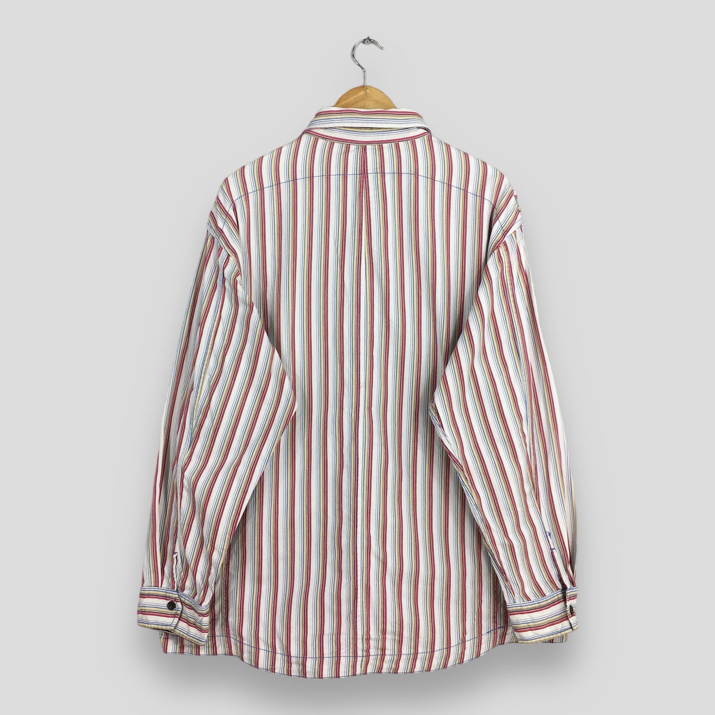 Baffy Vertical Stripes Flannel Shirt XLarge