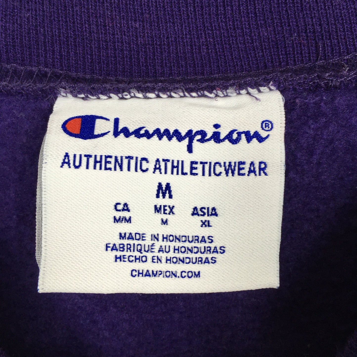 Champion James Madison JMU DAD Purple Sweatshirt Medium