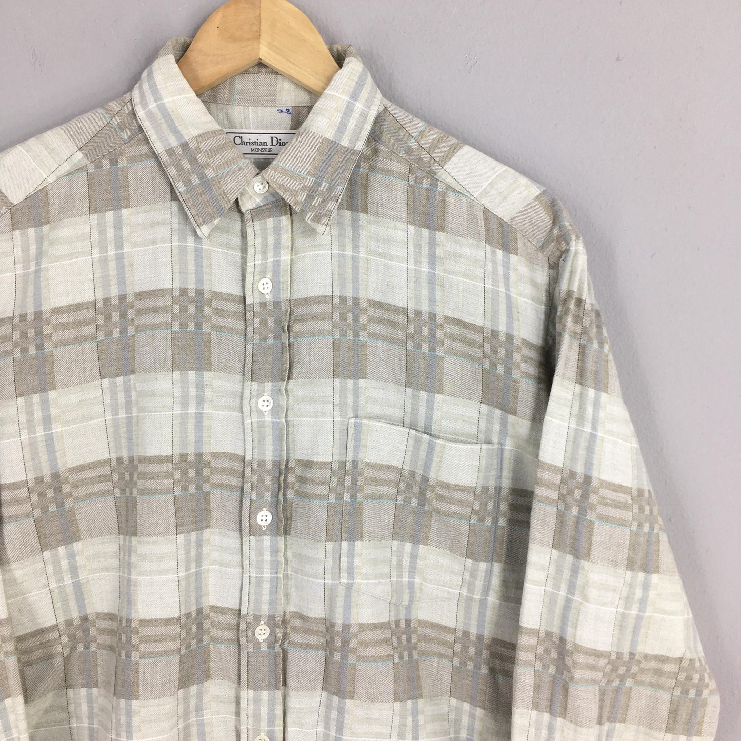 Christian Dior Tartan Checkered Shirt Medium