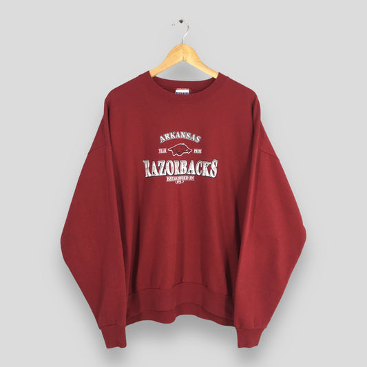 Arkansas Razorbacks Ncaa Oversized Sweatshirt 2XLarge