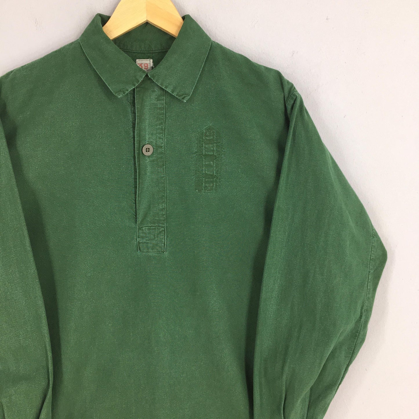 70s M59 Swedish Army Military Shirt Large