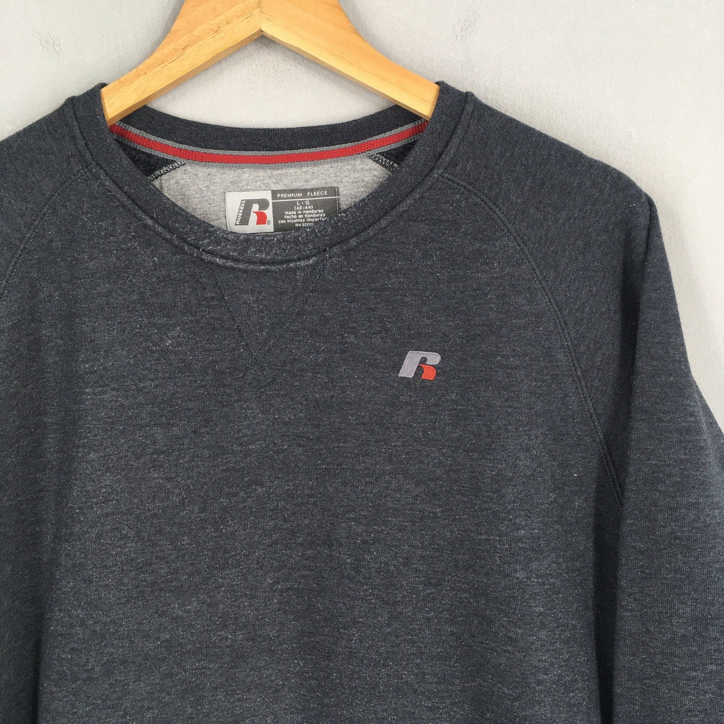 Russell Athletic Gray Plain Sweatshirt Large