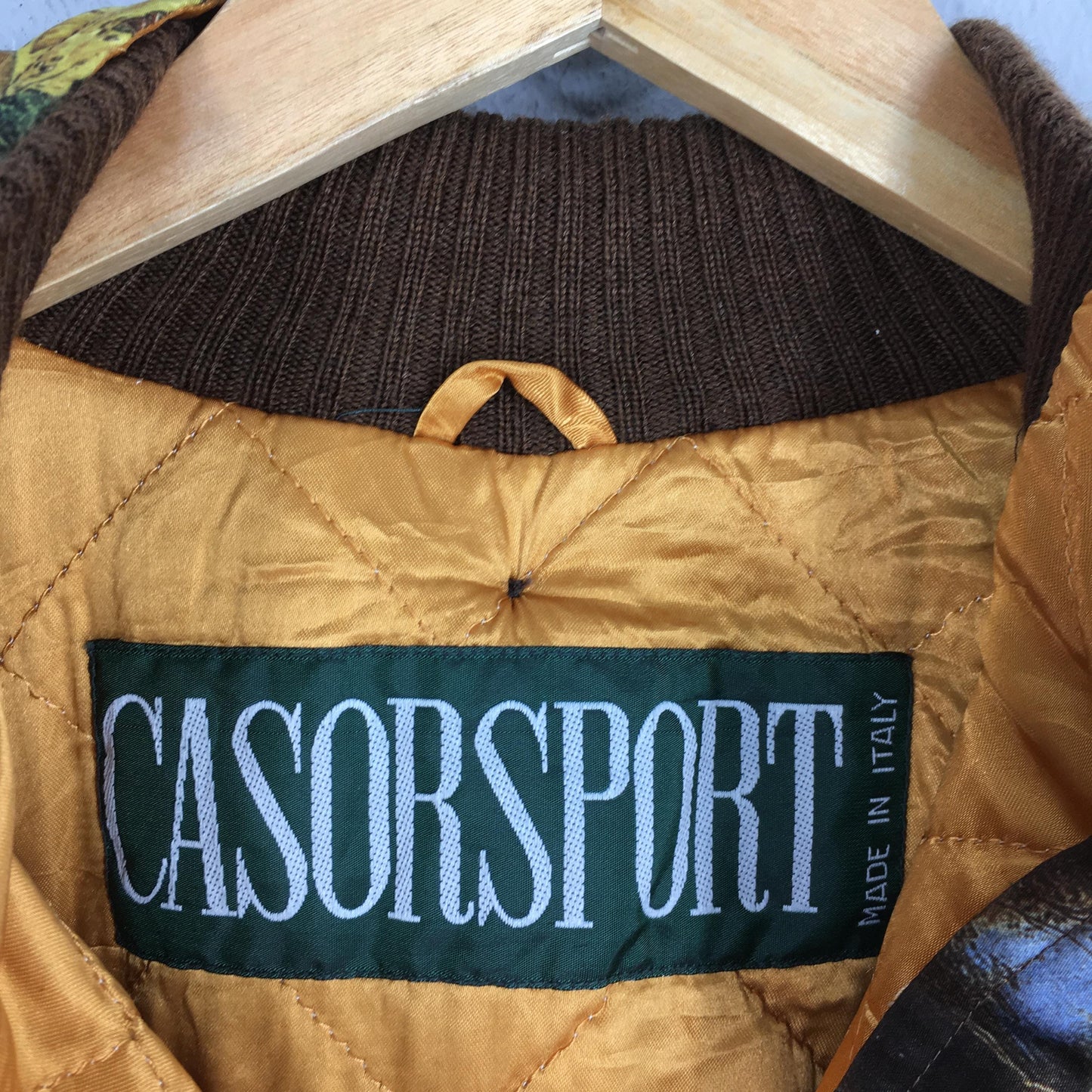 1990s Royalty Baroque Silk Hoodie Jacket Large