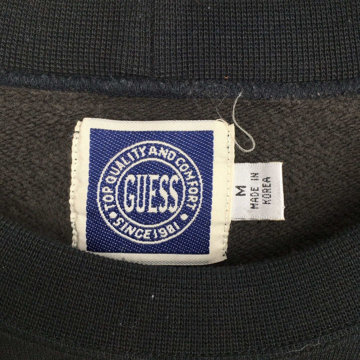 Guess Jeans Black Sweatshirt Medium