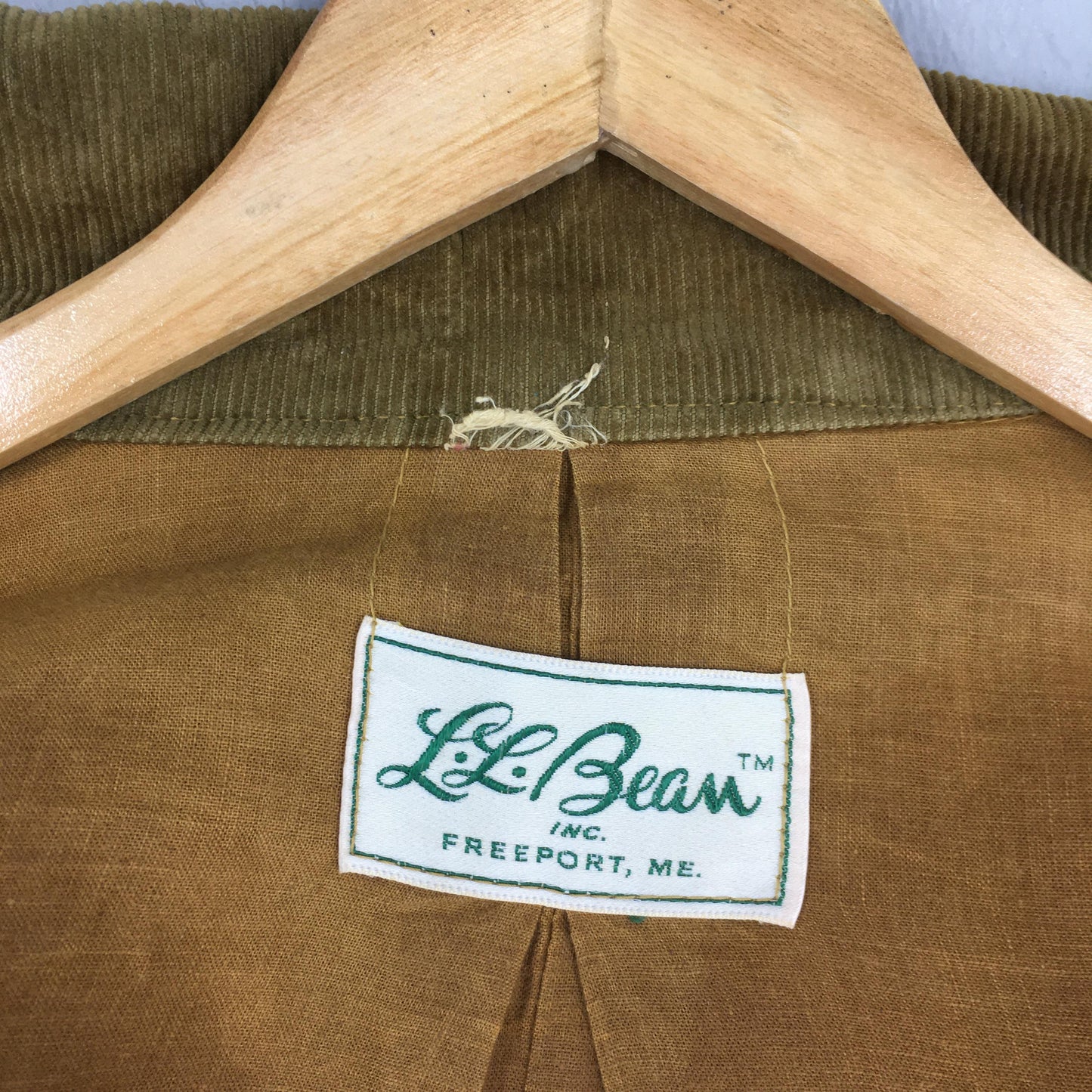 1970s LL Bean Hunting Brown Duck Chore Jacket Large