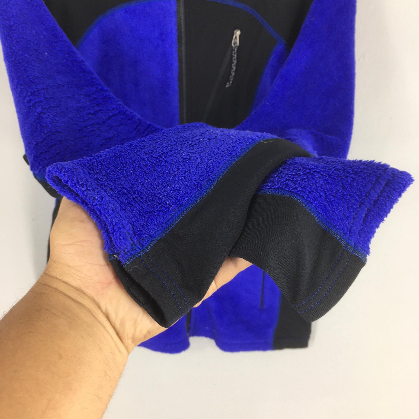 The North Face Blue Fleece Zipper Sweater Medium