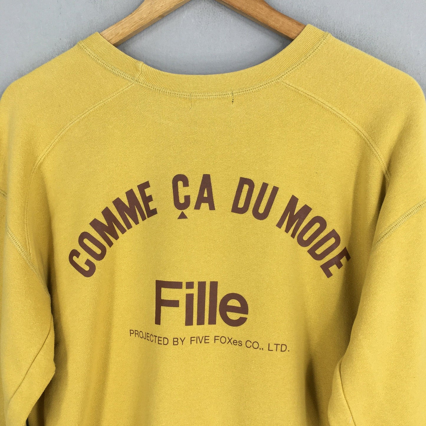 Comme Ca Du Mode Yellow Sweatshirts Medium