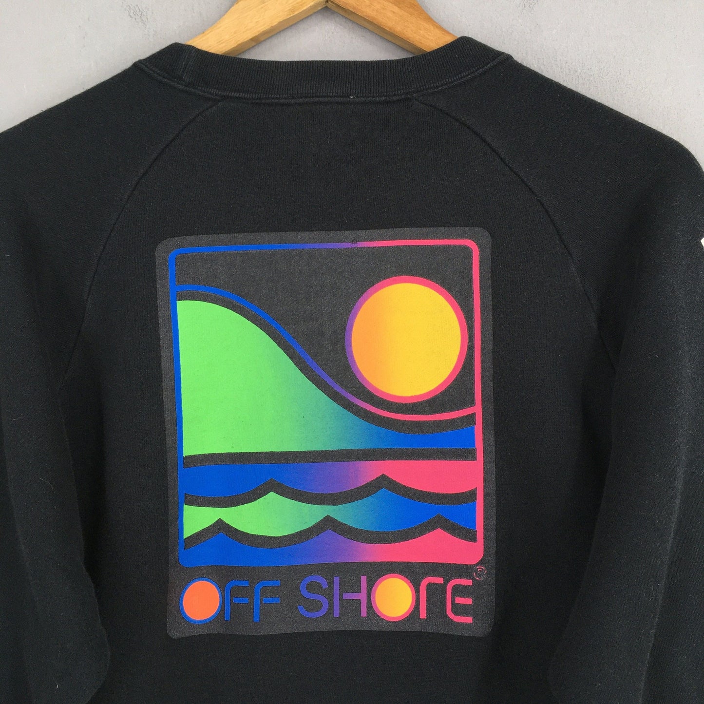 Offshore Surf Black Sweatshirt Medium