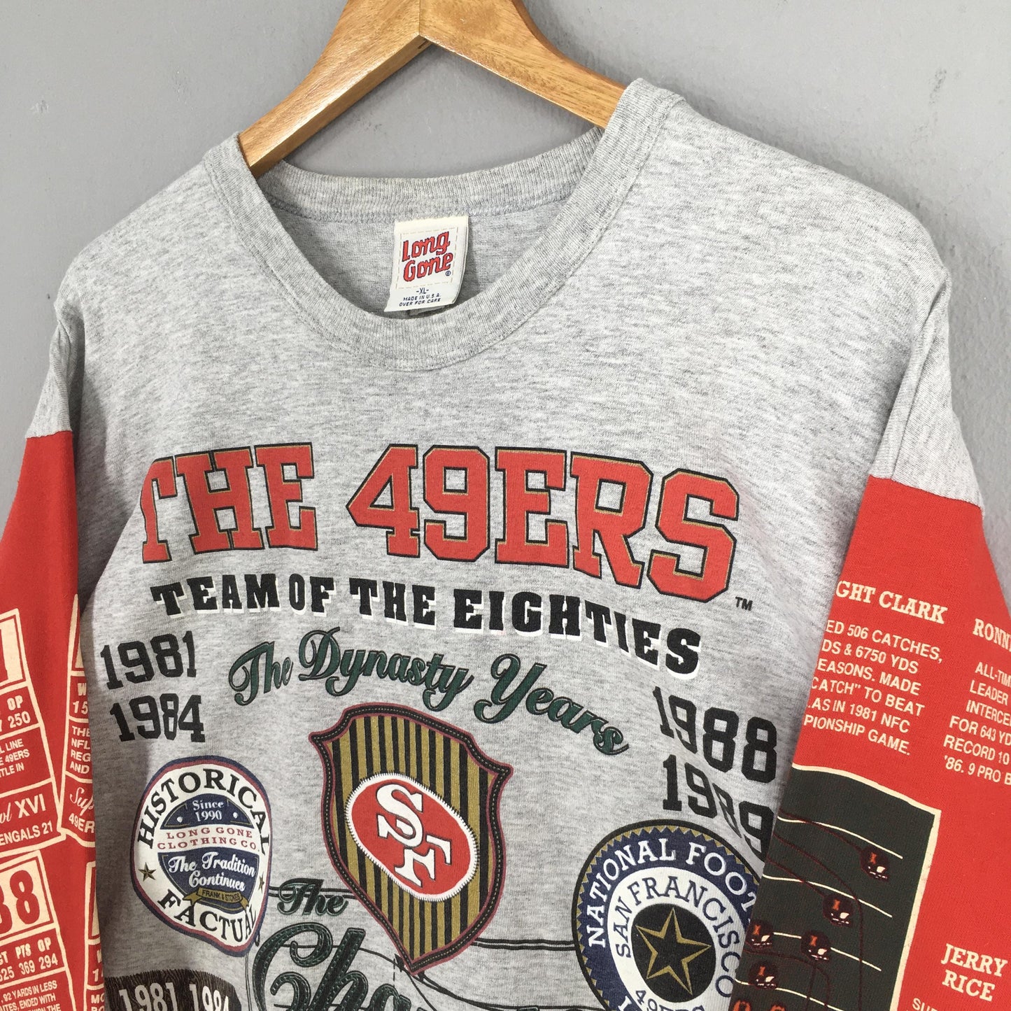 San Francisco 49ers NFL Gray Tshirt XLarge