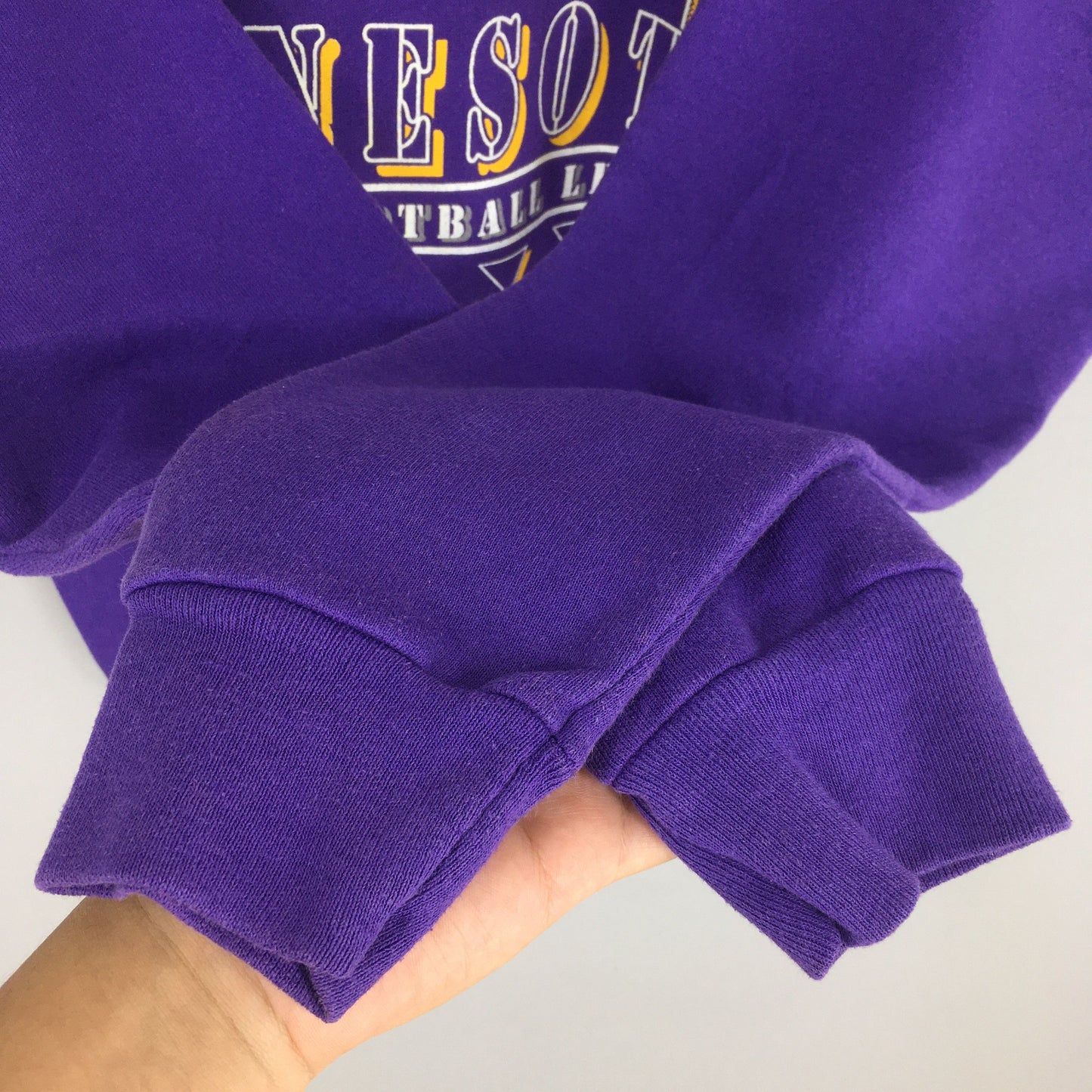 Minnesota Vikings NFL Rugby Purple Sweatshirt Large