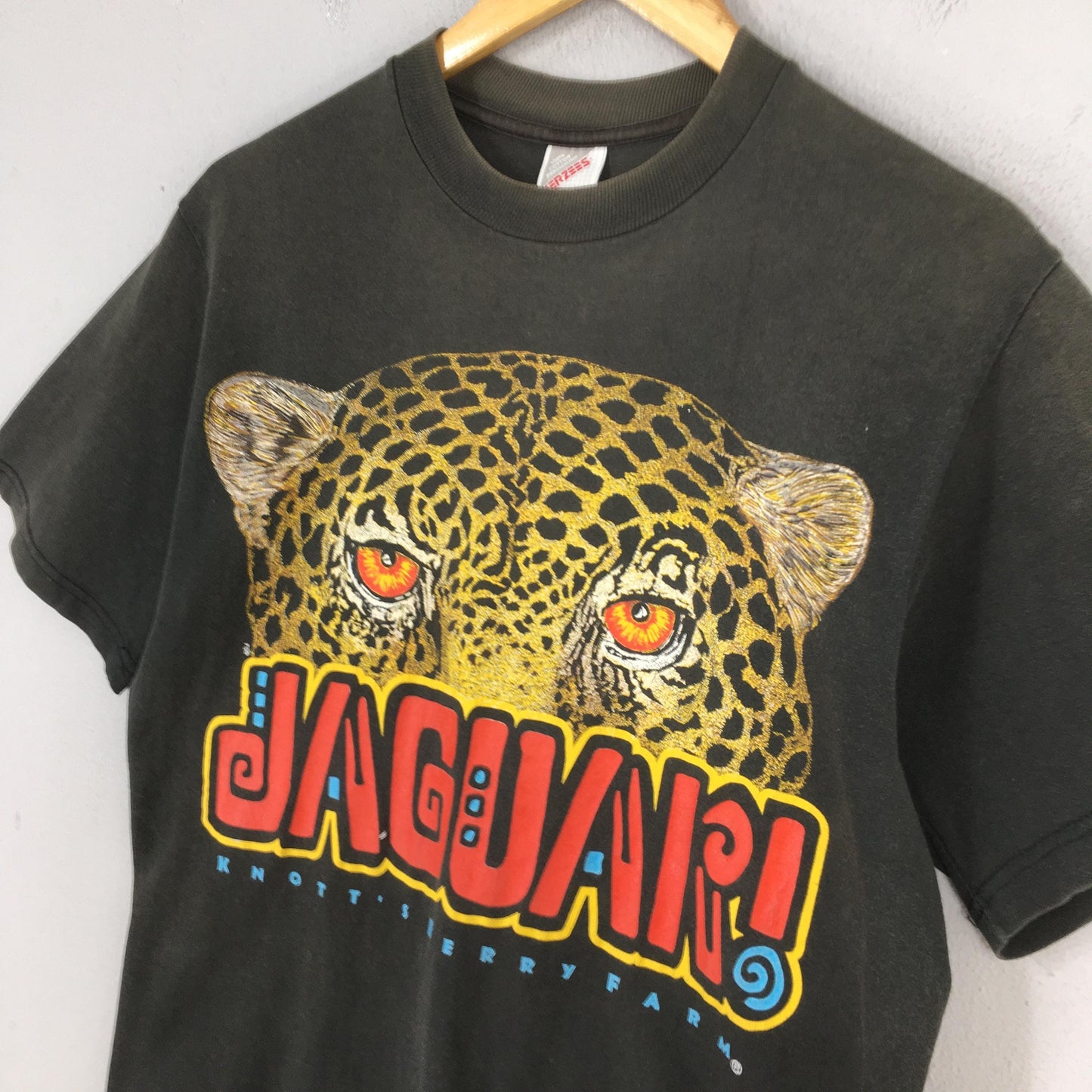 90s Jaguar Knott's Berry Farm Black T shirt Medium