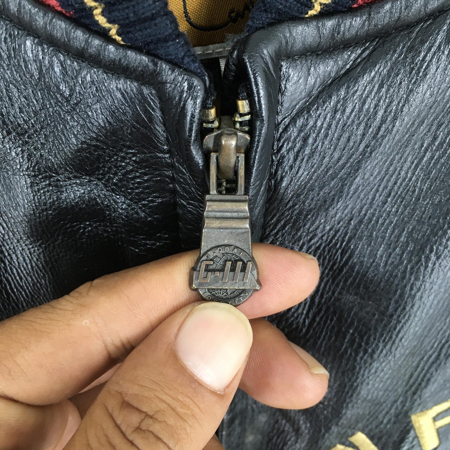 San Francisco 49ERS Red Black Bomber Leather Jacket Large