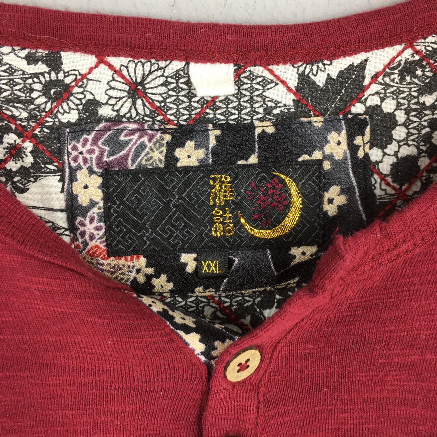 Fish Koi Japanese Culture Sukajan Red Tshirt Large