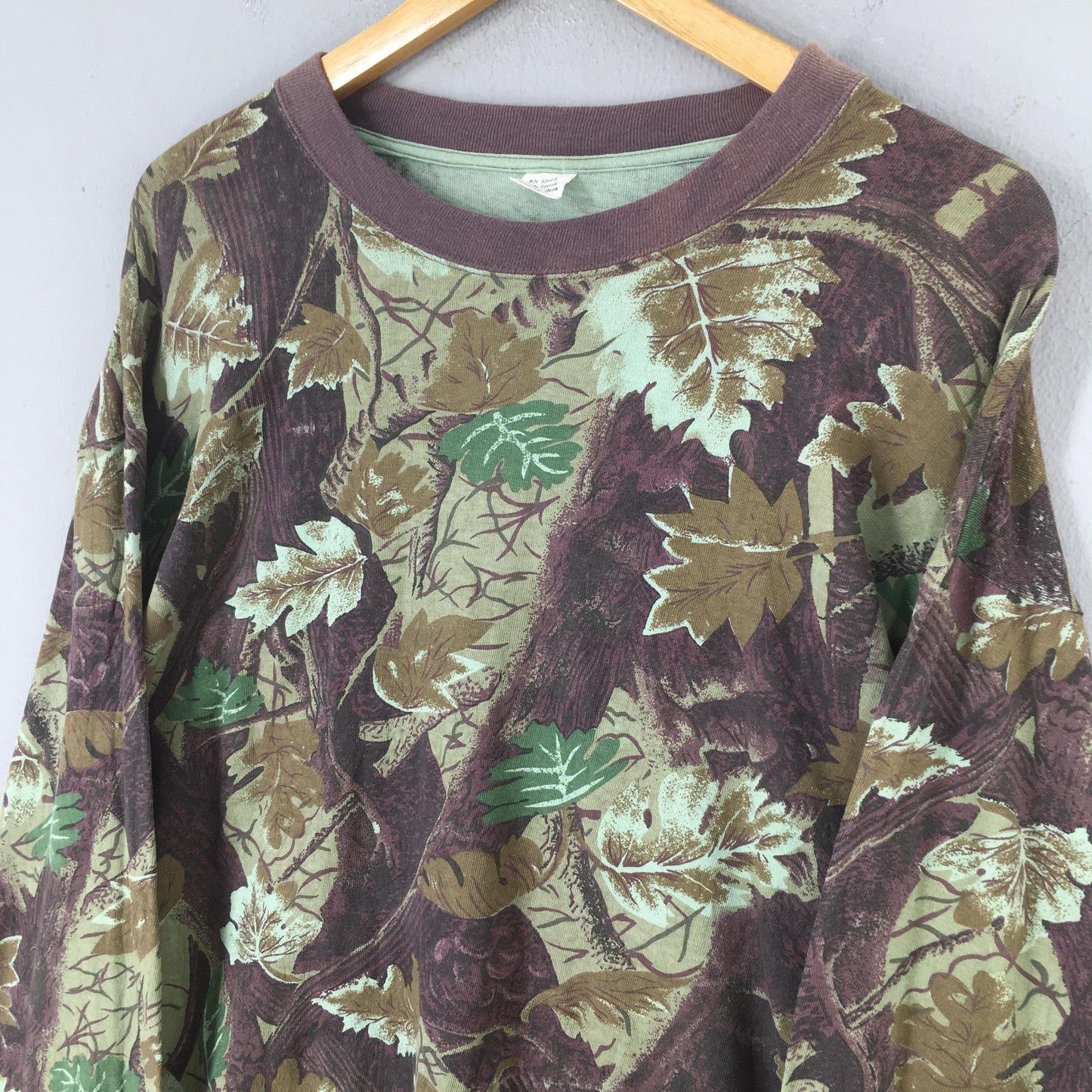 1980's Real Tree Camo Longsleeve T shirt XLarge