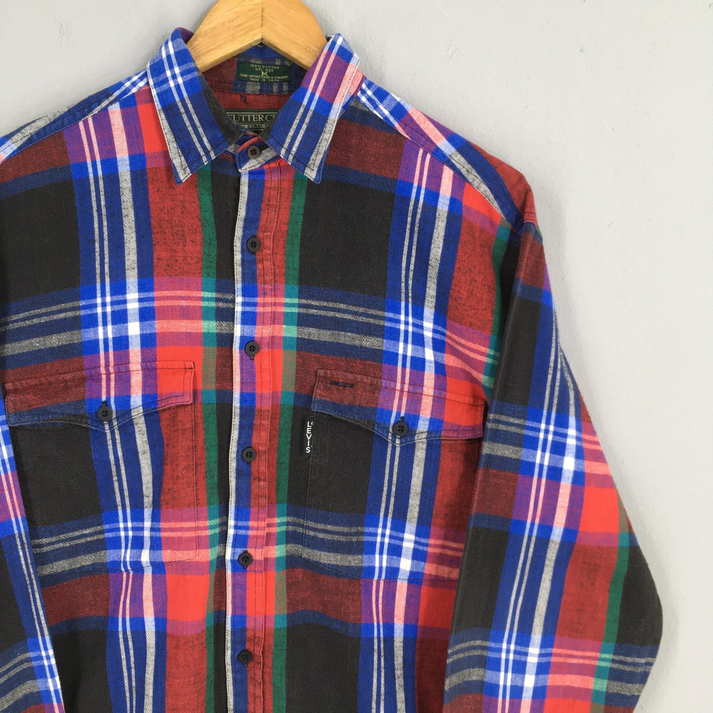 Levis Strauss Checkered Flannel Shirt Medium