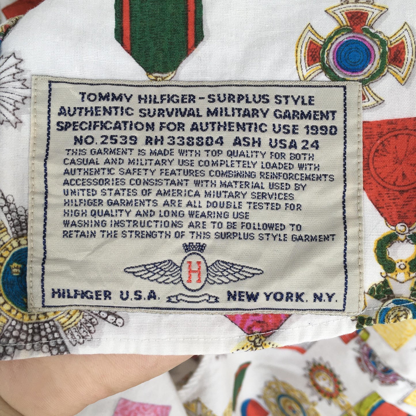 Tommy Hilfiger Flag Overprinted Shirt Medium