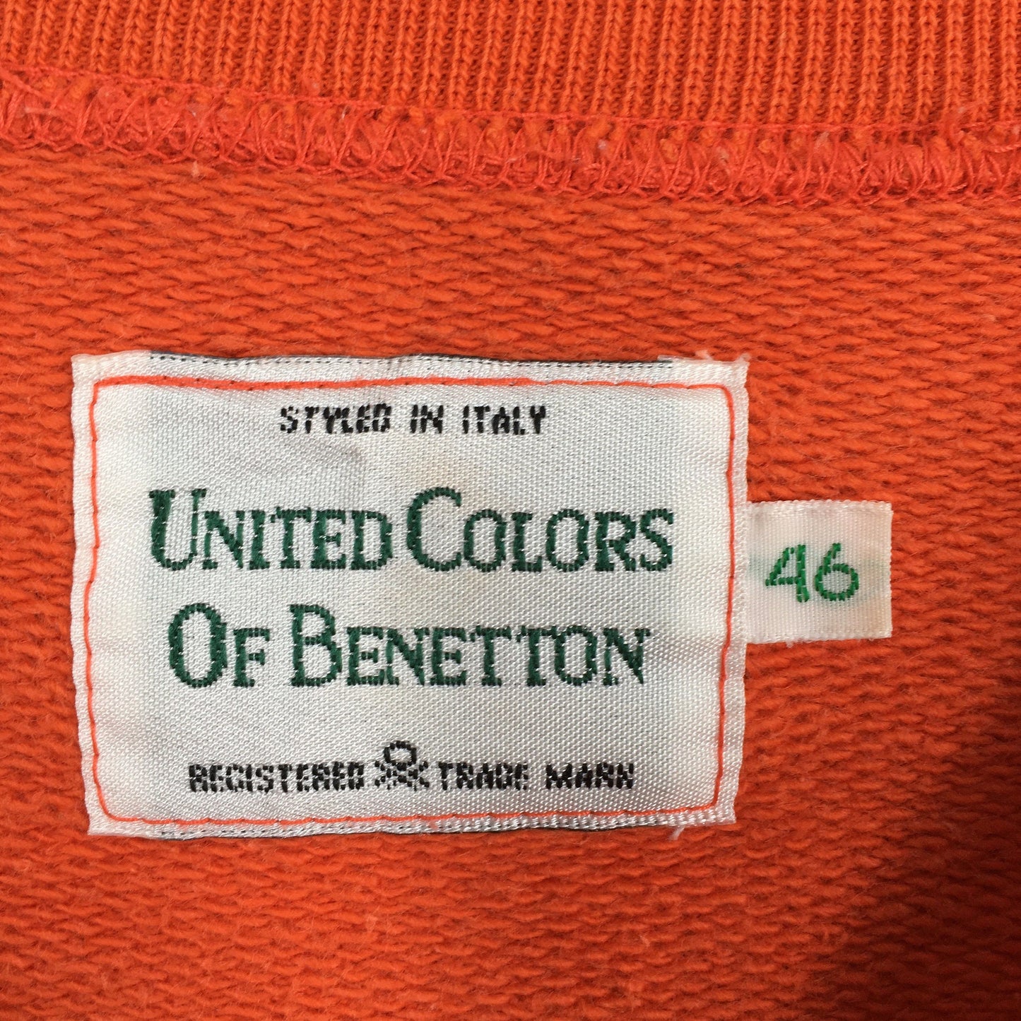 United Colors Of Benetton Orange Sweaters Medium