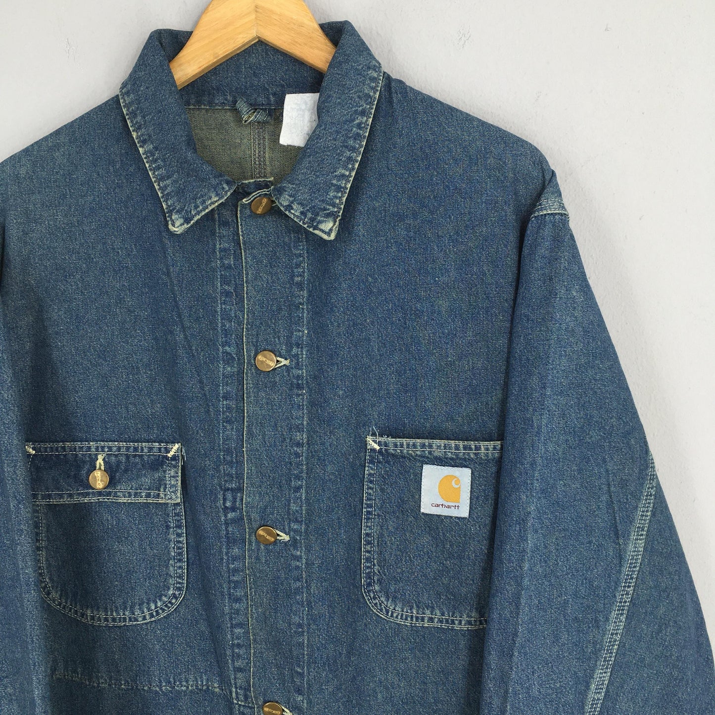 Carhartt Michigan Denim Chore Workers Jacket XLarge