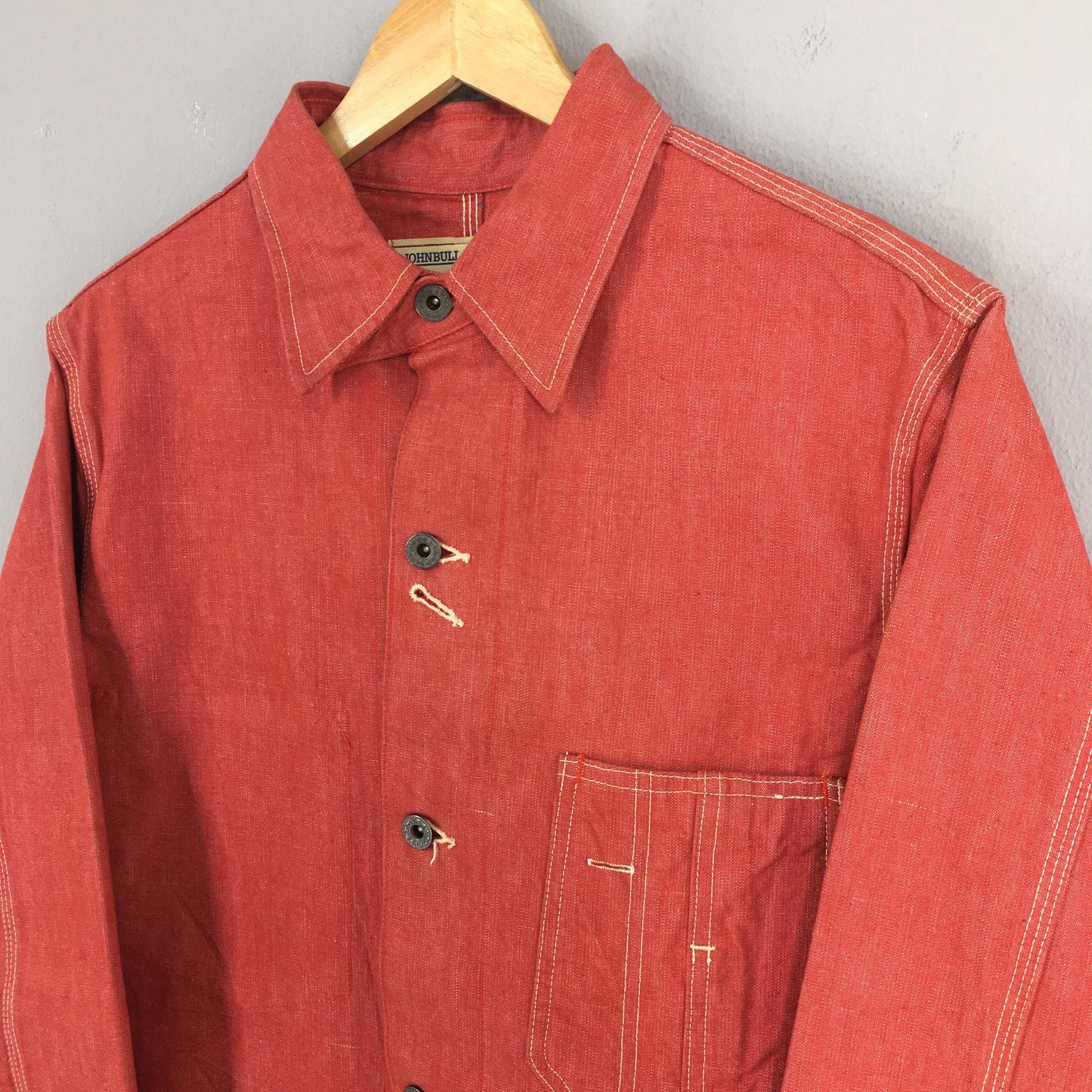 Johnbull Denim Workers Red Jacket Medium