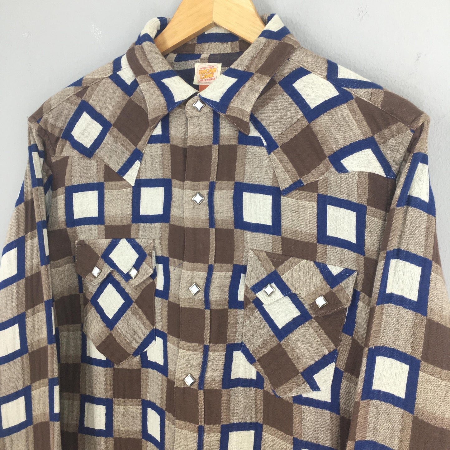 Sugar Cane Japan Plaid Checkered Shirt Large