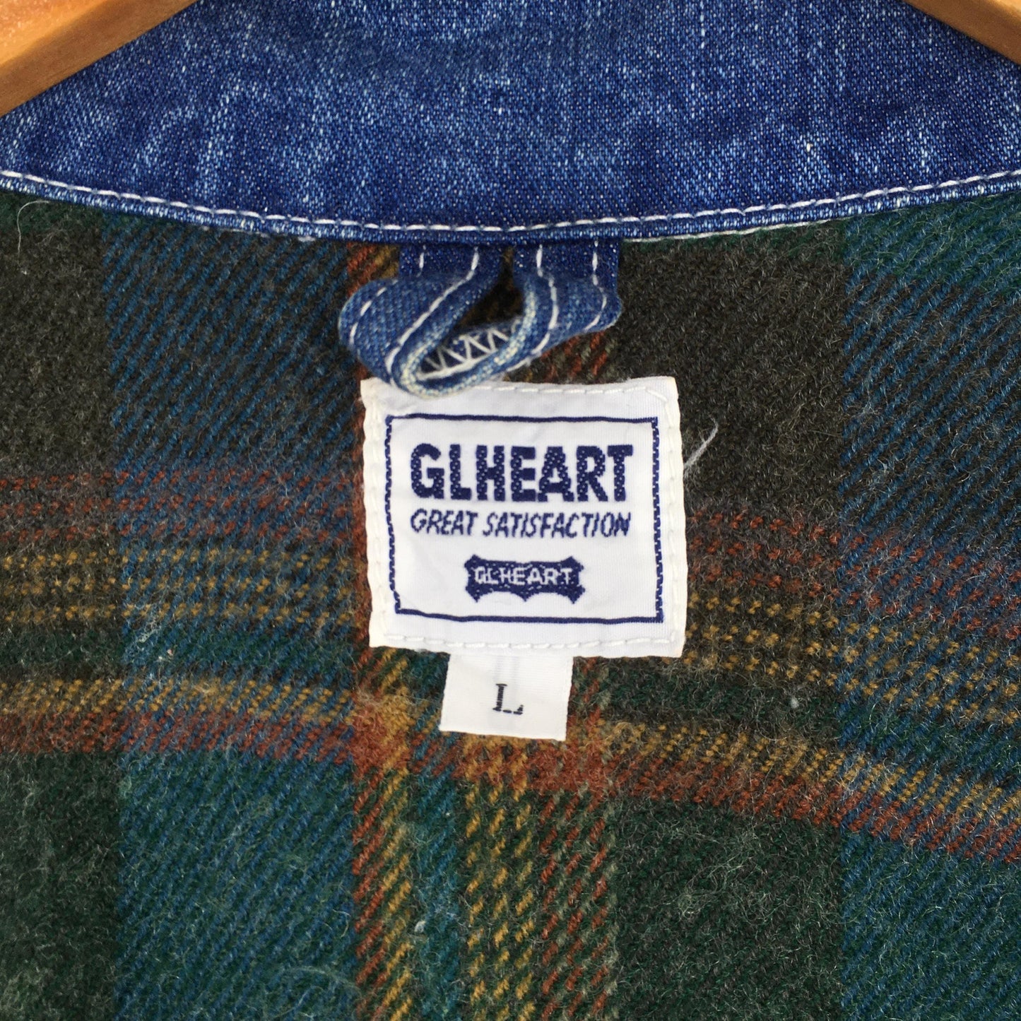 GL Heart Sanforized Denim Worker Jacket Large