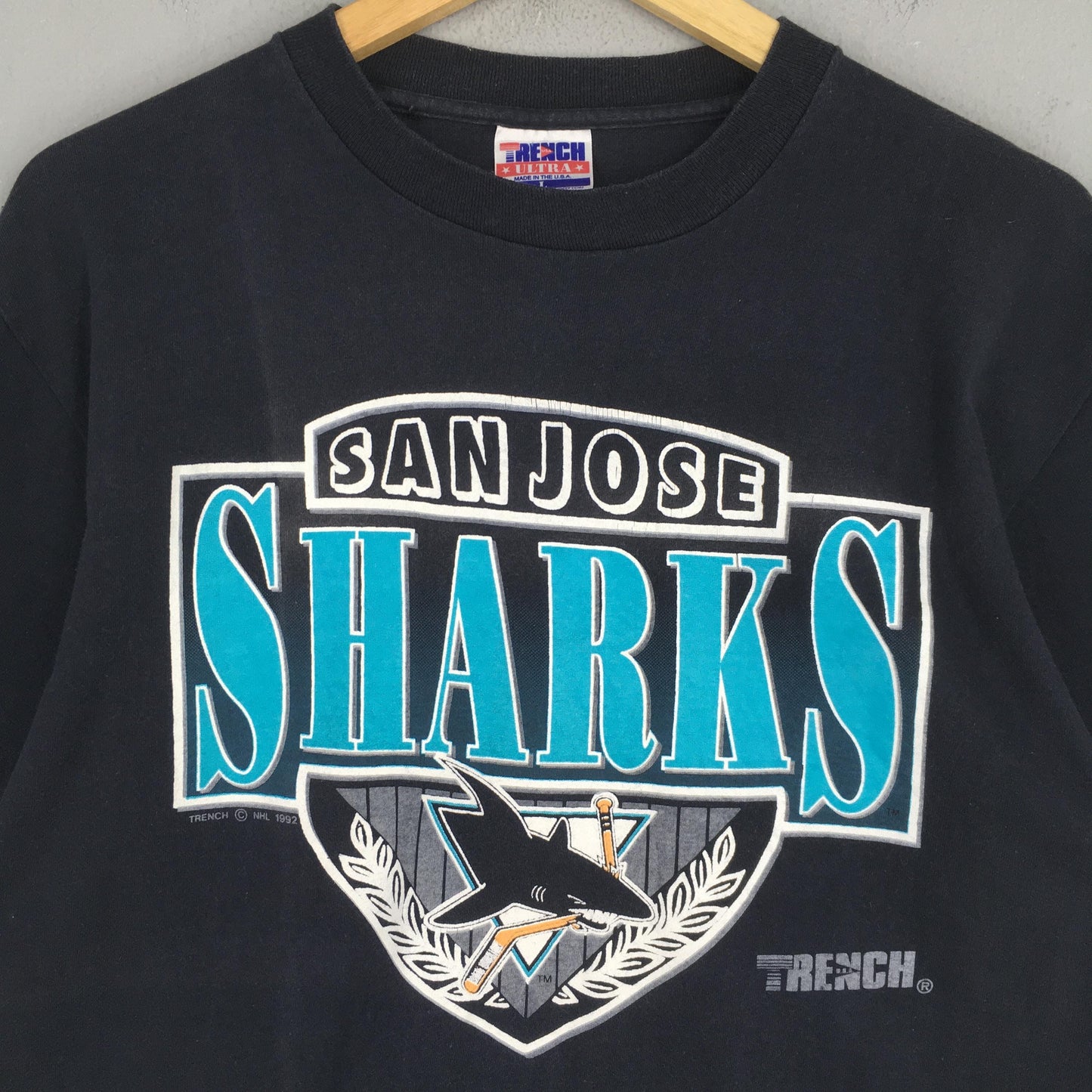 San Jose Sharks Hockey NHL T shirt Large