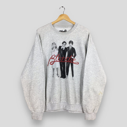 Blondie Rock Band Gray Sweatshirt Large