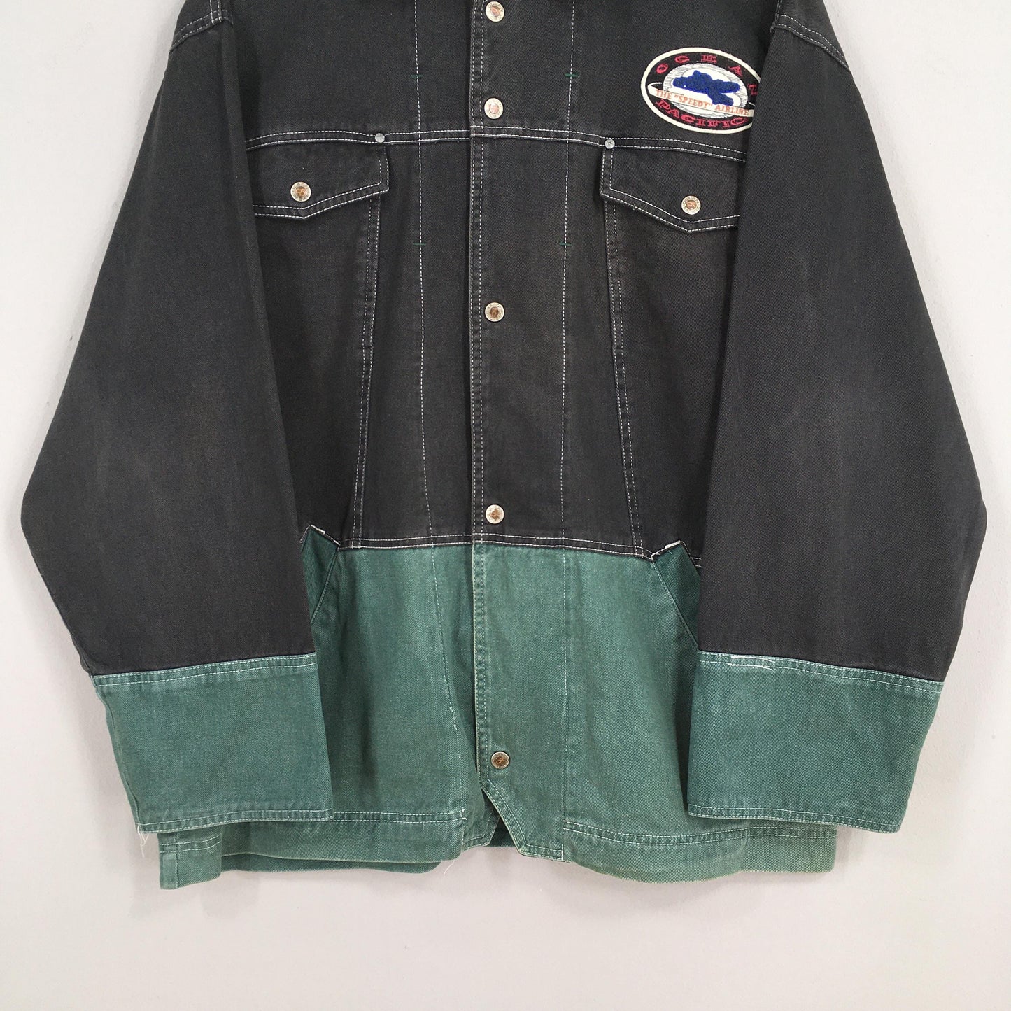 Ocean Pacific Surfing Denim Jacket Medium