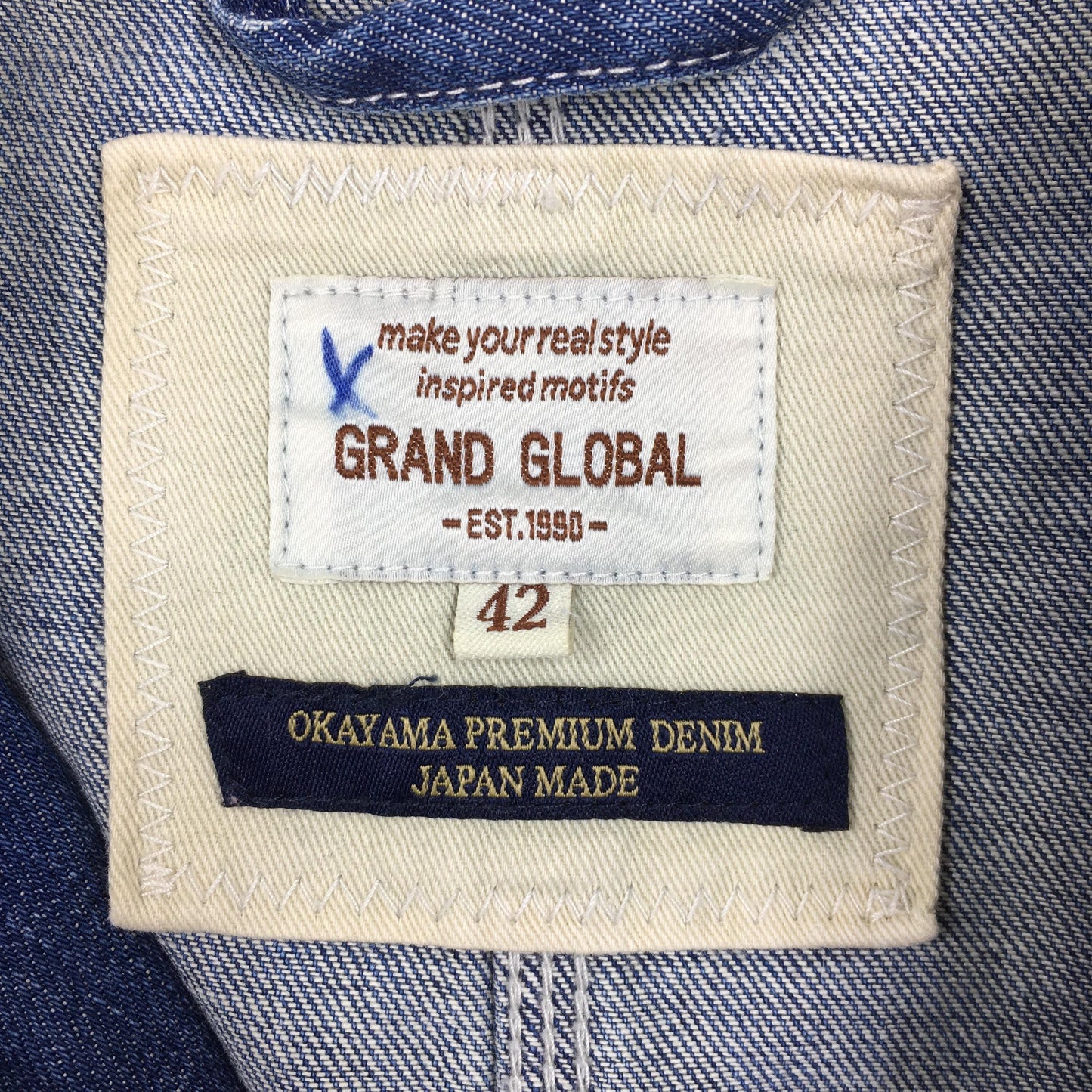 Okayama Japan Denim Chore Workers Jacket Medium