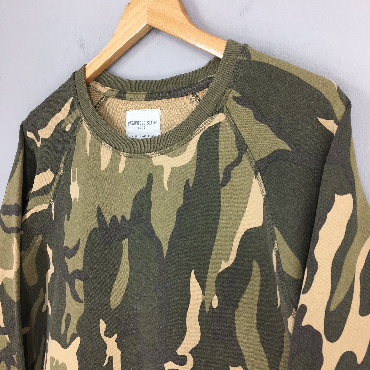 Cedarwood State Camouflage Sweatshirt Large