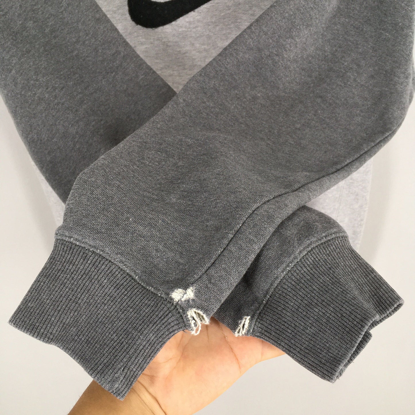 Nike Swoosh Gray Sweatshirt Medium