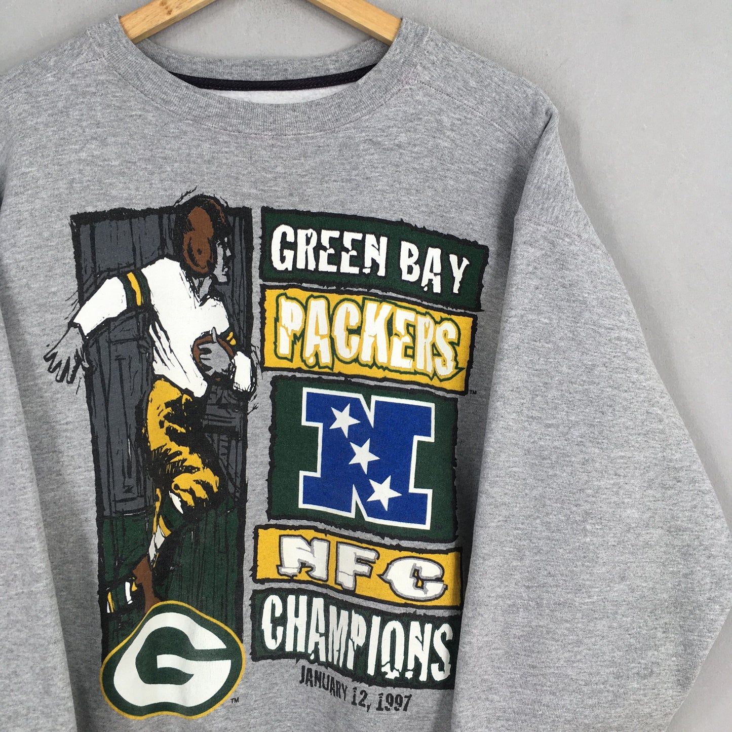 Green Bay Packers NFC Gray Sweatshirt Large