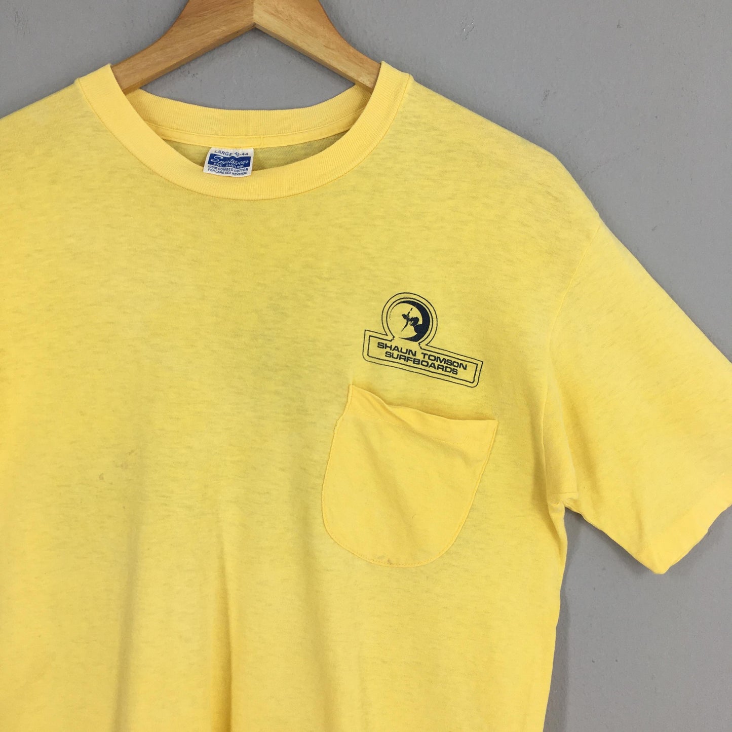 Shaun Tomson Surfer Yellow Tshirt Large