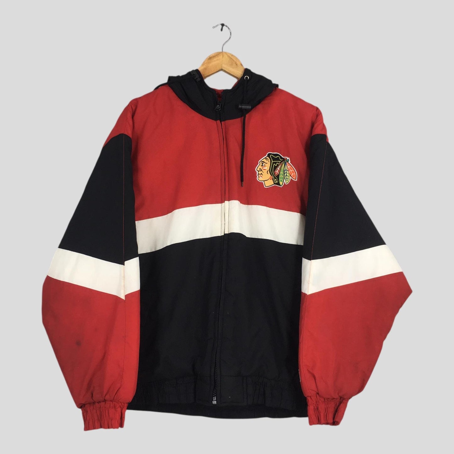 Chicago Blackhawks NHL Hoodie Bomber Jacket Medium