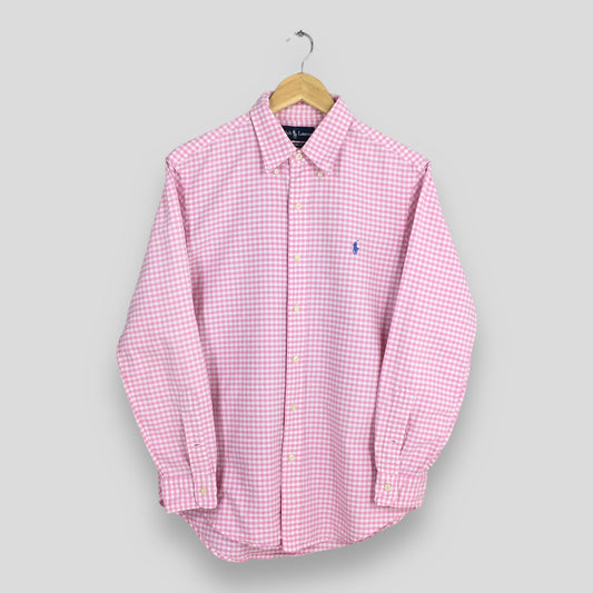 Ralph Lauren Pink Checkered Shirt Medium