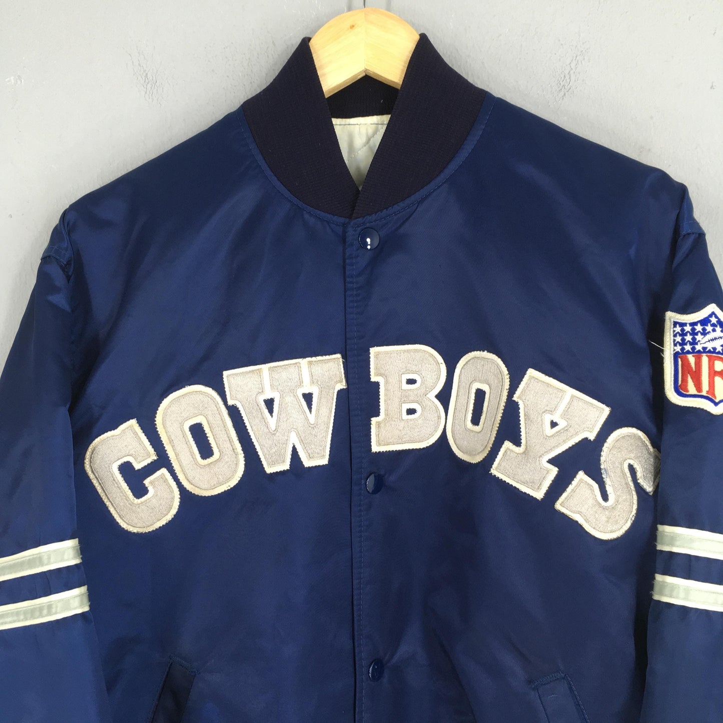 Dallas Cowboys NFL Varsity Satin Jacket Large
