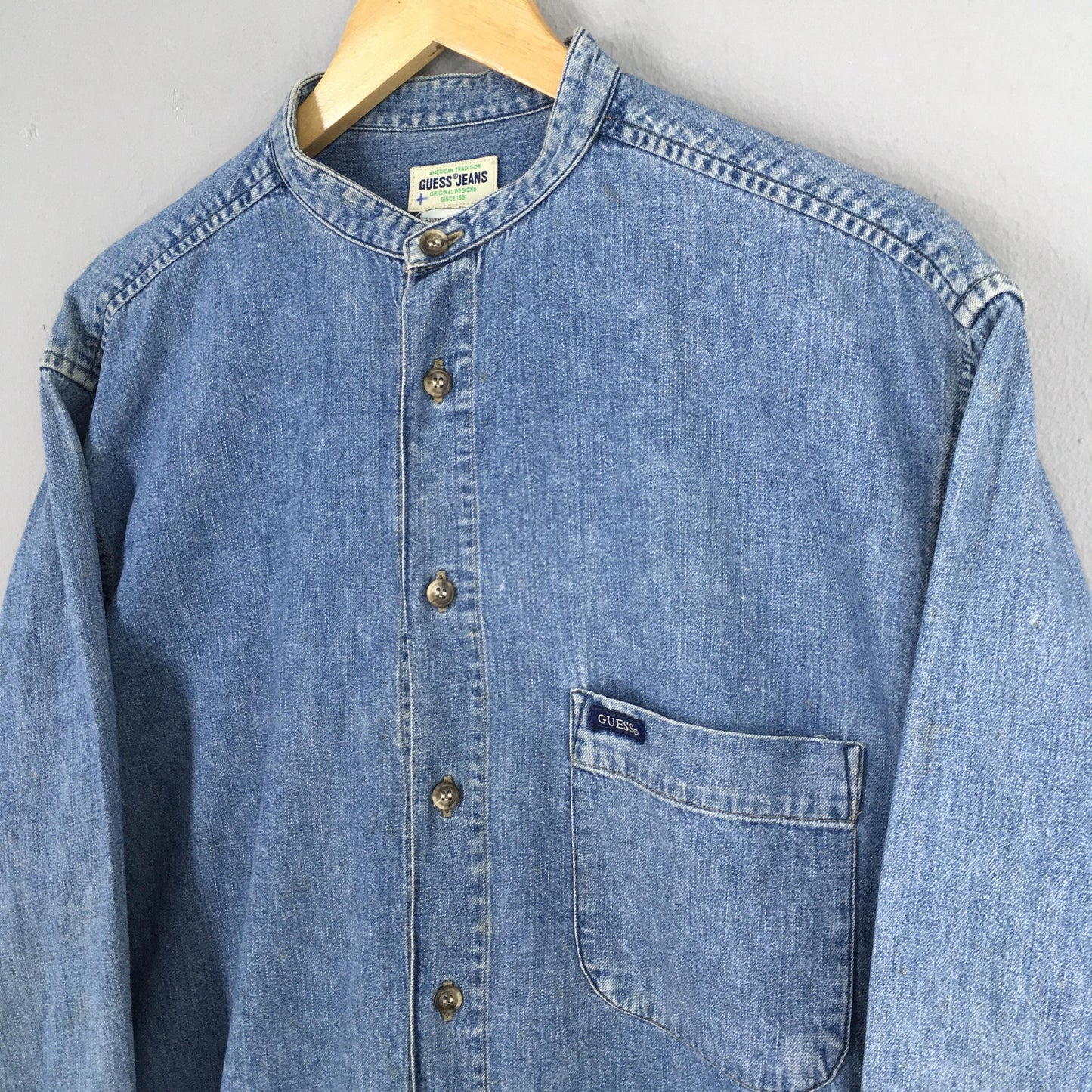 Guess Jeans Blue Denim Shirt Small