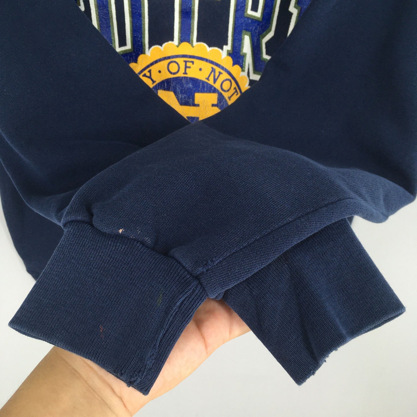 University Of Notre Dame Blue Sweatshirt Large