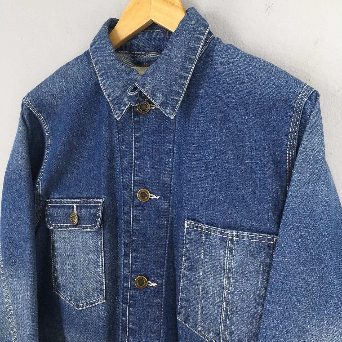 Okayama Japan Denim Chore Workers Jacket Medium