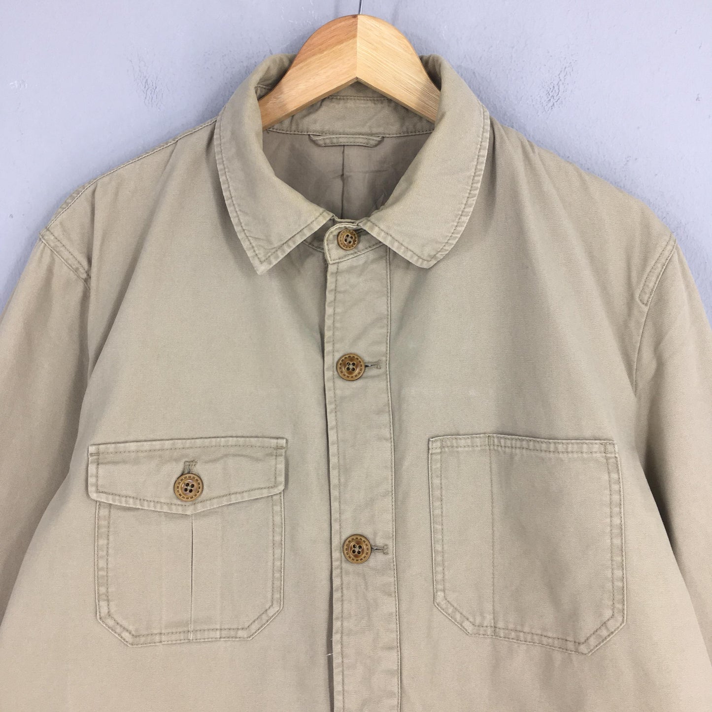 Macchio Japan Beige Workers Jacket Large