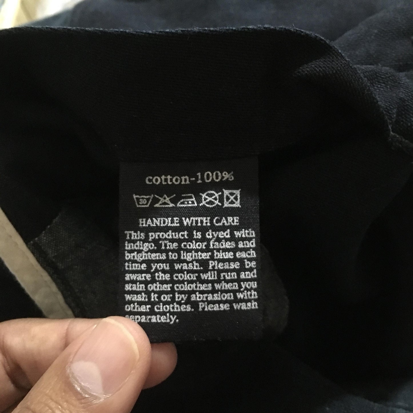 45 RPM Denim Indigo Blue Worker Twill Cotton Jacket Large