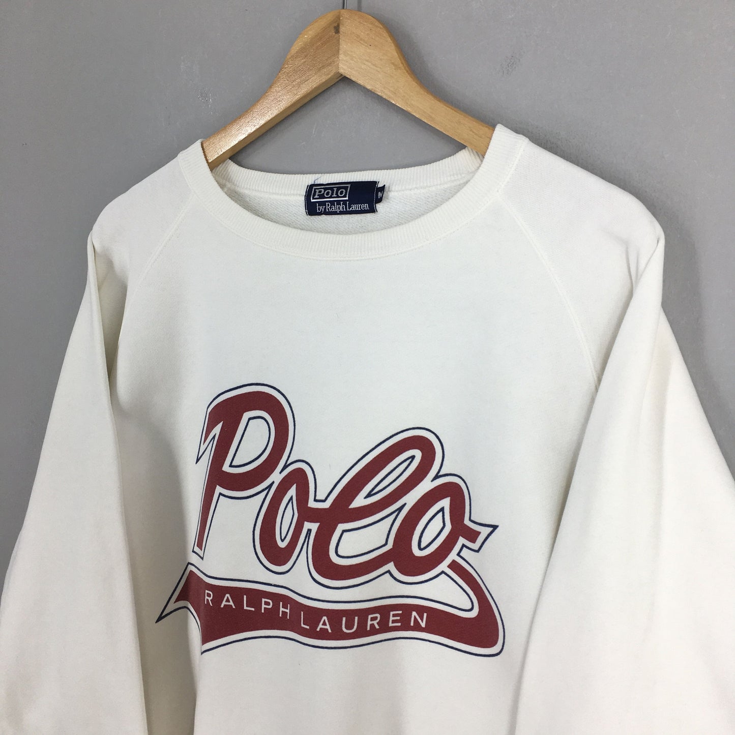 Polo Ralph Lauren White Sweater Medium