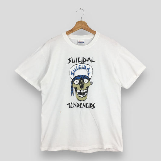 Suicidal Tendencies Skull White T shirt Medium