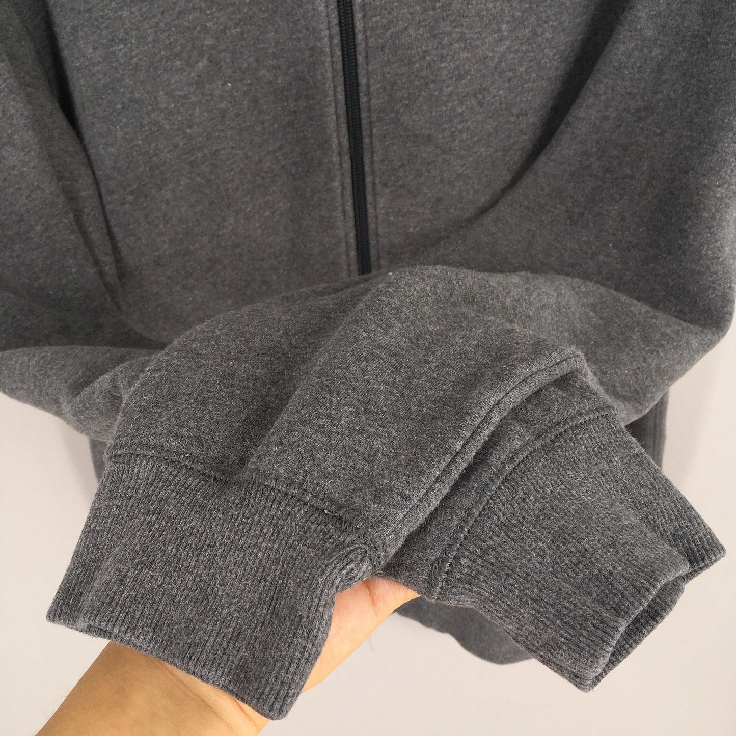Nike Swoosh Gray Zipper Hoodies Medium