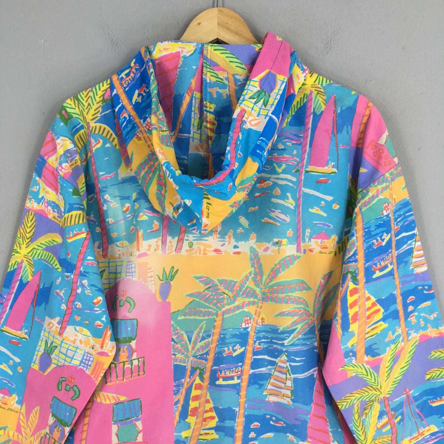 Ken Done Australia Beach Pop Art Jacket Medium