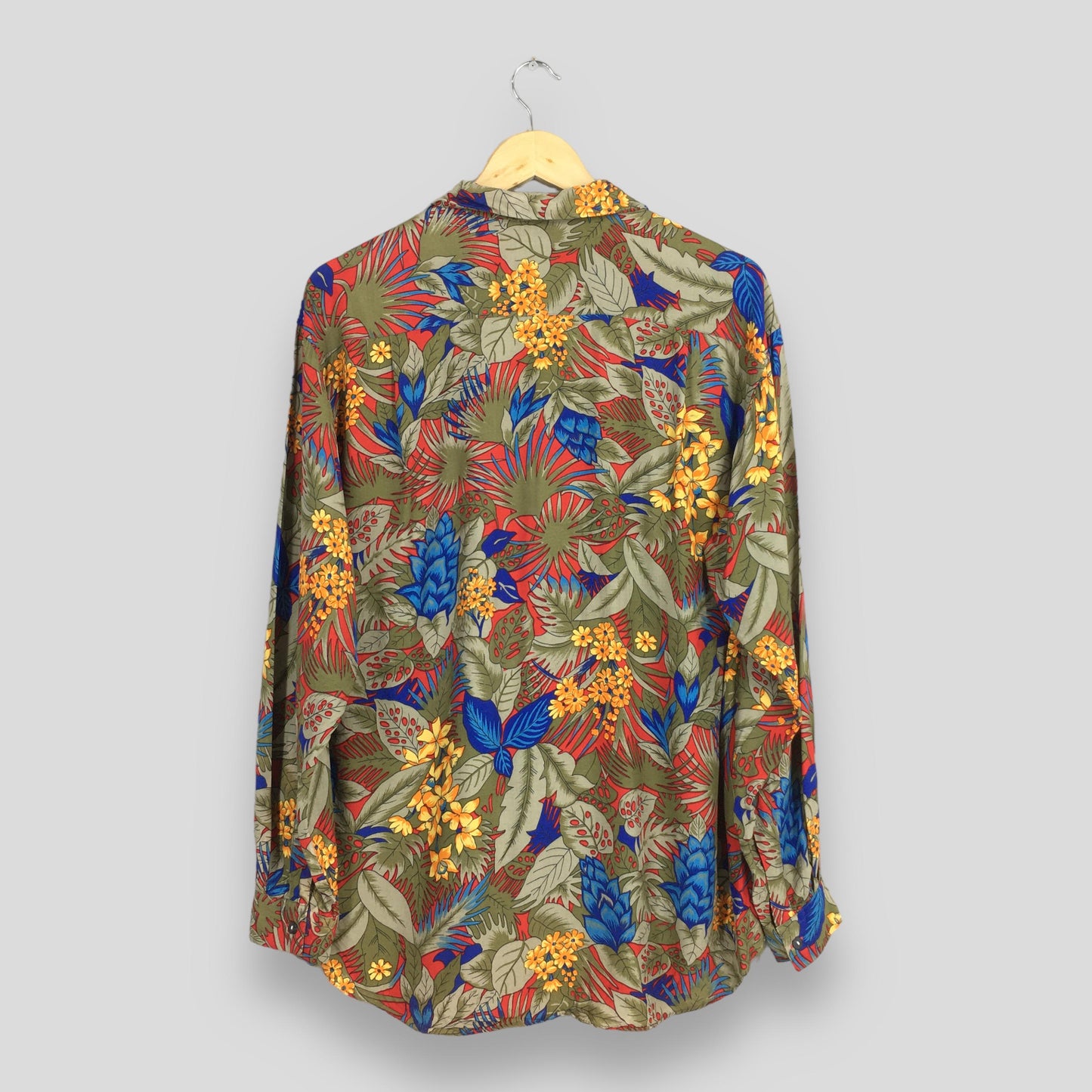 Flower Abstract Pattern Casual Shirt Medium