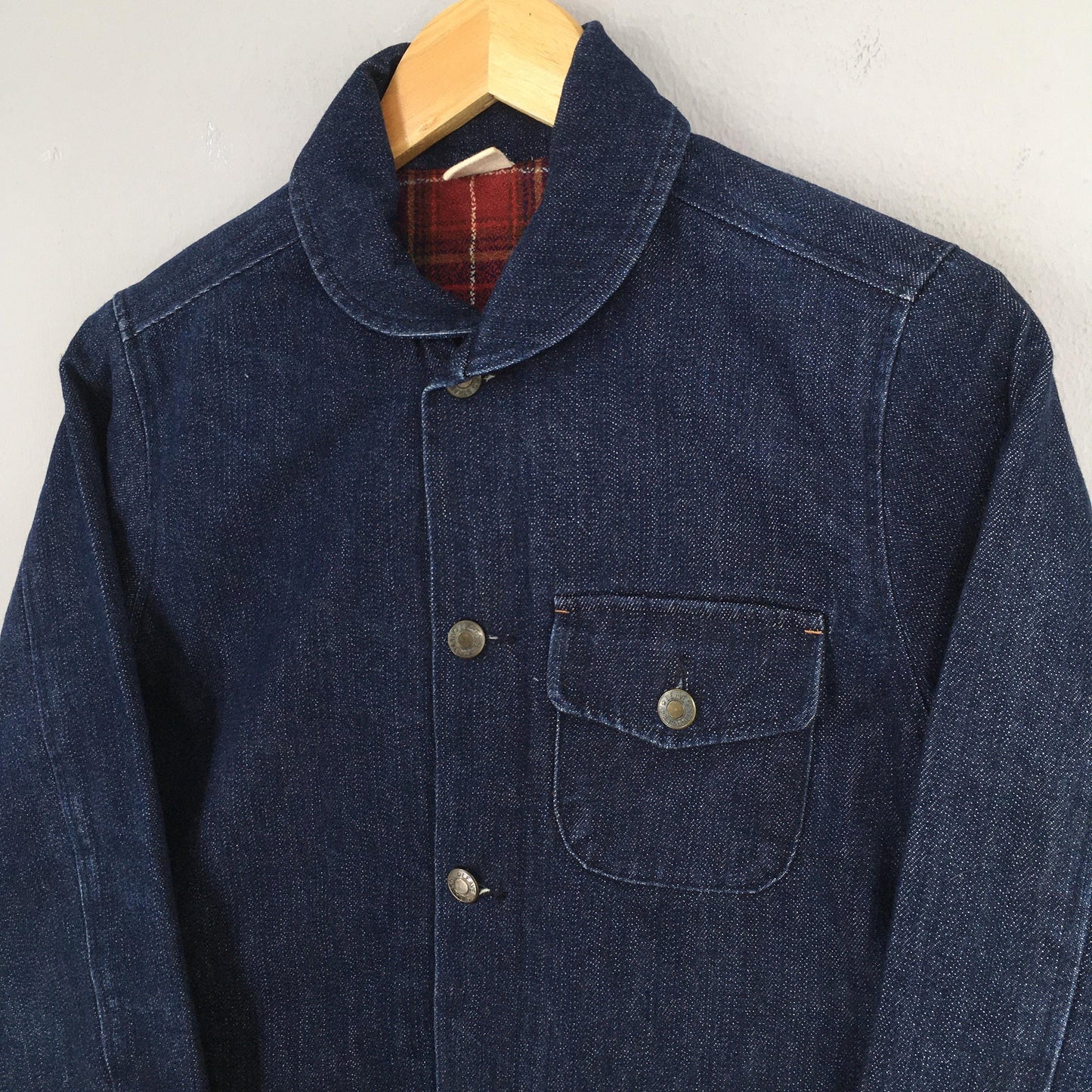 Japanese Workwear Blanket Denim Jacket Small