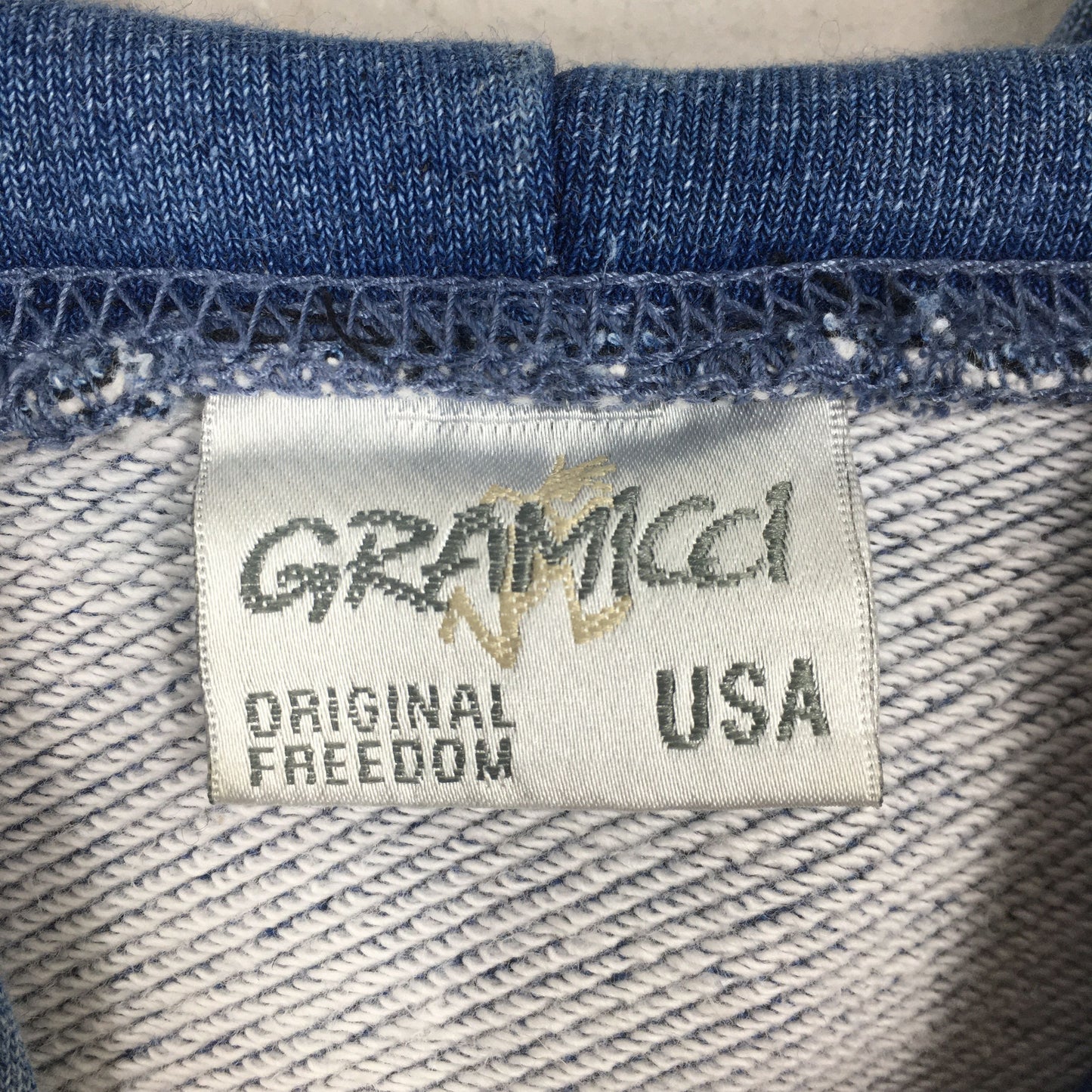 Gramicci Usa Indigo Blue Sweatshirt Medium